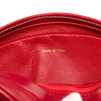 Red Leather Chanel Crossbody Bag