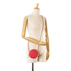 Red Leather Chanel Crossbody Bag