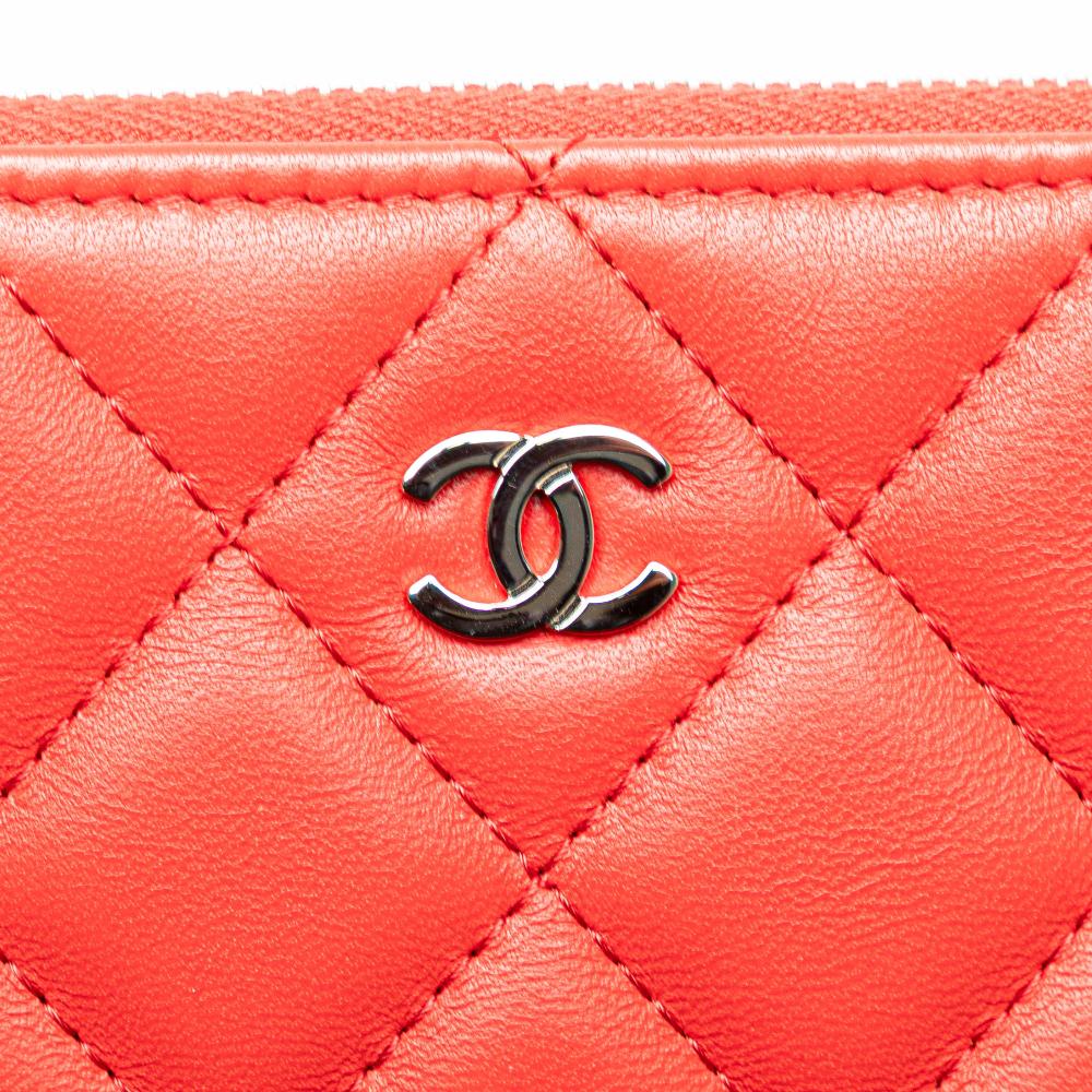 Red Leather Chanel Clutch