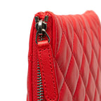 Red Leather Chanel Clutch