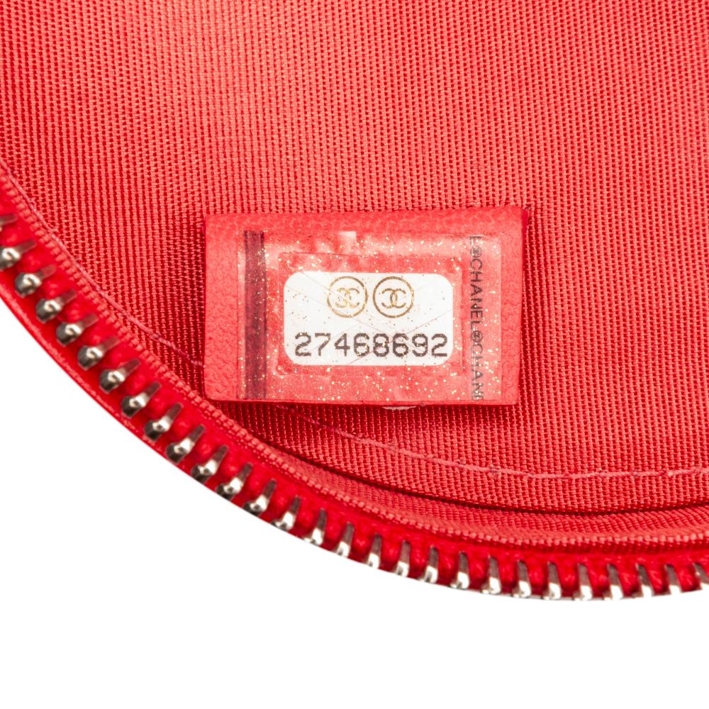 Red Leather Chanel Crossbody Bag