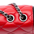 Red Leather Chanel Flap Bag