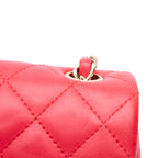 Red Leather Chanel Flap Bag