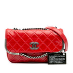 Red Leather Chanel Flap Bag