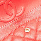 Red Leather Chanel Flap Bag