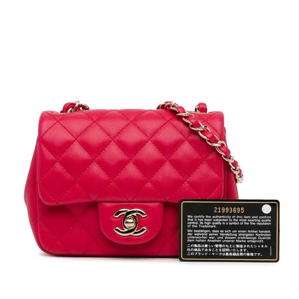 Red Leather Chanel Flap Bag