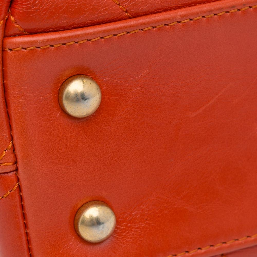 Red Leather Chanel Flap Bag