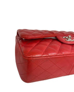 Red Leather Chanel Flap Bag