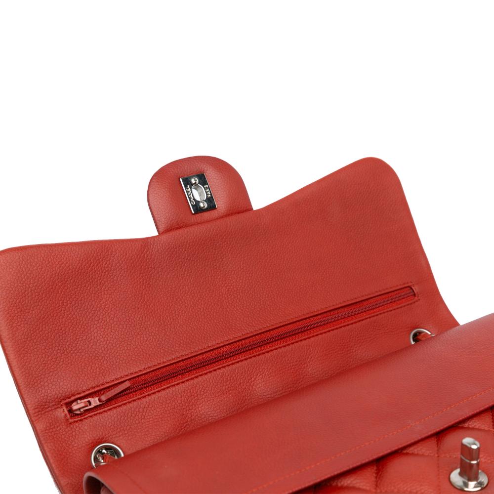 Red Leather Chanel Flap Bag