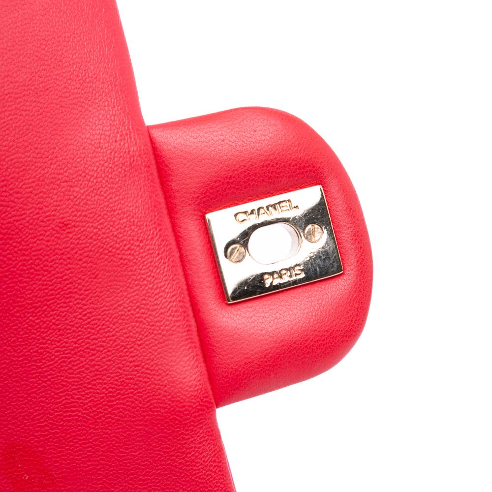 Red Leather Chanel Flap Bag