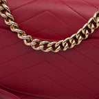 Red Leather Chanel Flap Bag