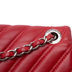 Red Leather Chanel Flap Bag