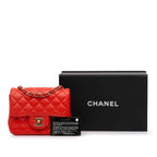 Red Leather Chanel Flap Bag