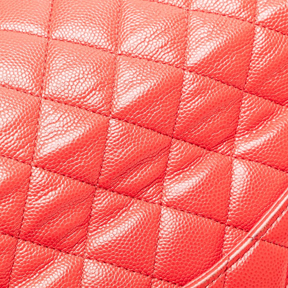 Red Leather Chanel Flap Bag