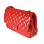 Red Leather Chanel Flap Bag