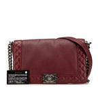 Red Leather Chanel Flap Bag