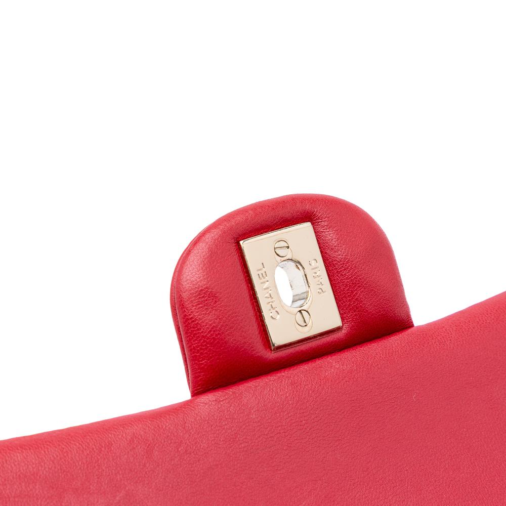 Red Leather Chanel Flap Bag