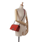 Red Leather Chanel Flap Bag