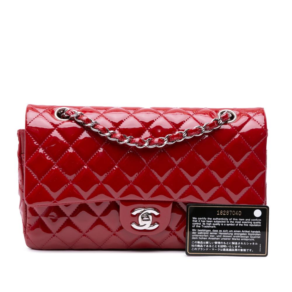 Red Leather Chanel Flap Bag