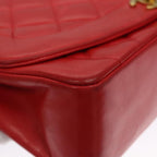 Red Leather Chanel Flap Bag