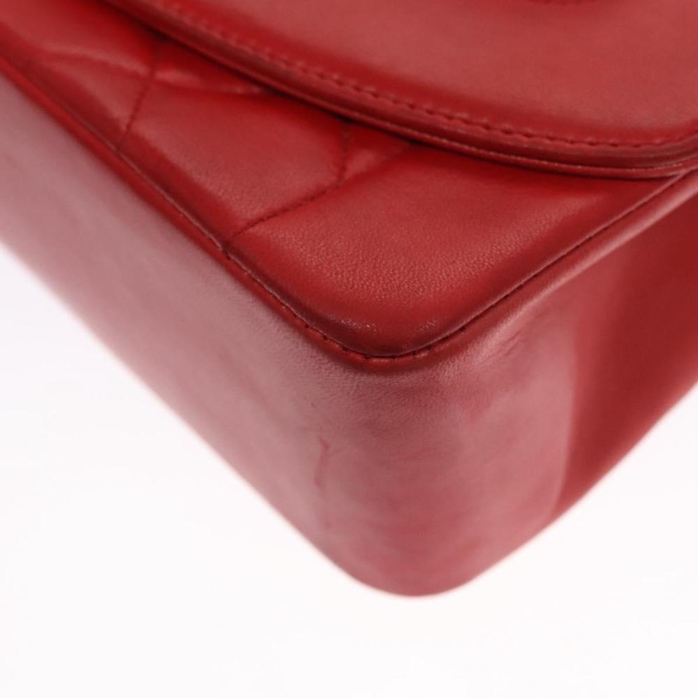 Red Leather Chanel Flap Bag