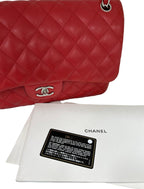 Red Leather Chanel Flap Bag