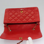 Red Leather Chanel Flap Bag