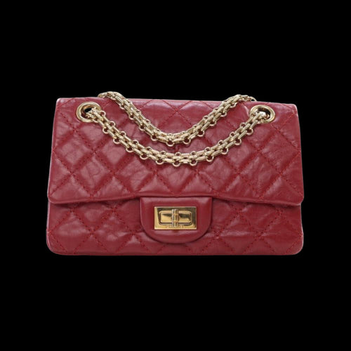 Red Leather Chanel Flap Bag