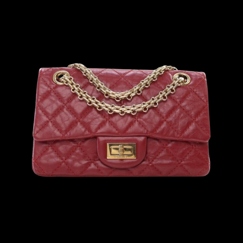 Red Leather Chanel Flap Bag