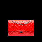 Red Leather Chanel Flap Bag