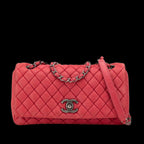 Red Leather Chanel Flap Bag