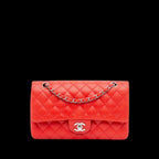 Red Leather Chanel Flap Bag