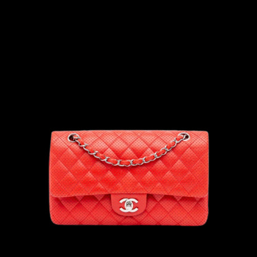 Red Leather Chanel Flap Bag