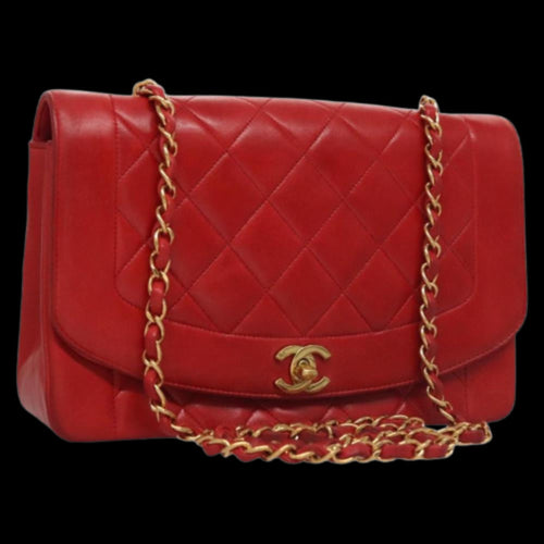 Red Leather Chanel Flap Bag