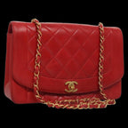 Red Leather Chanel Flap Bag