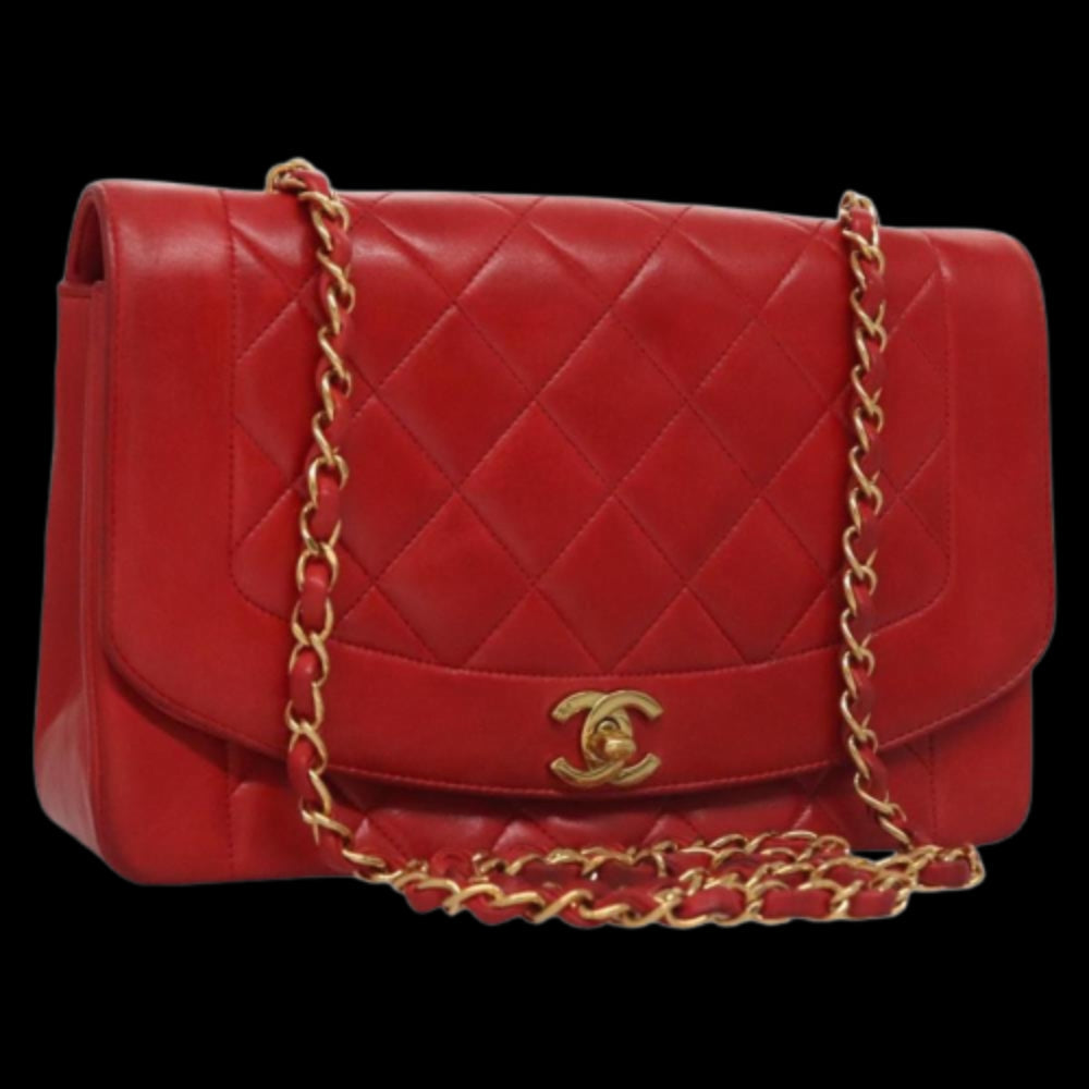 Red Leather Chanel Flap Bag