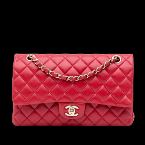 Red Leather Chanel Flap Bag