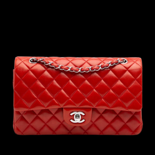 Red Leather Chanel Flap Bag