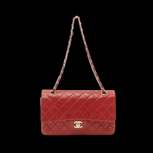 Red Leather Chanel Flap Bag