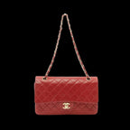 Red Leather Chanel Flap Bag