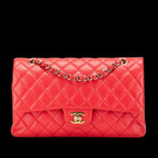 Red Leather Chanel Flap Bag