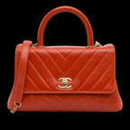 Red Leather Chanel Flap Bag