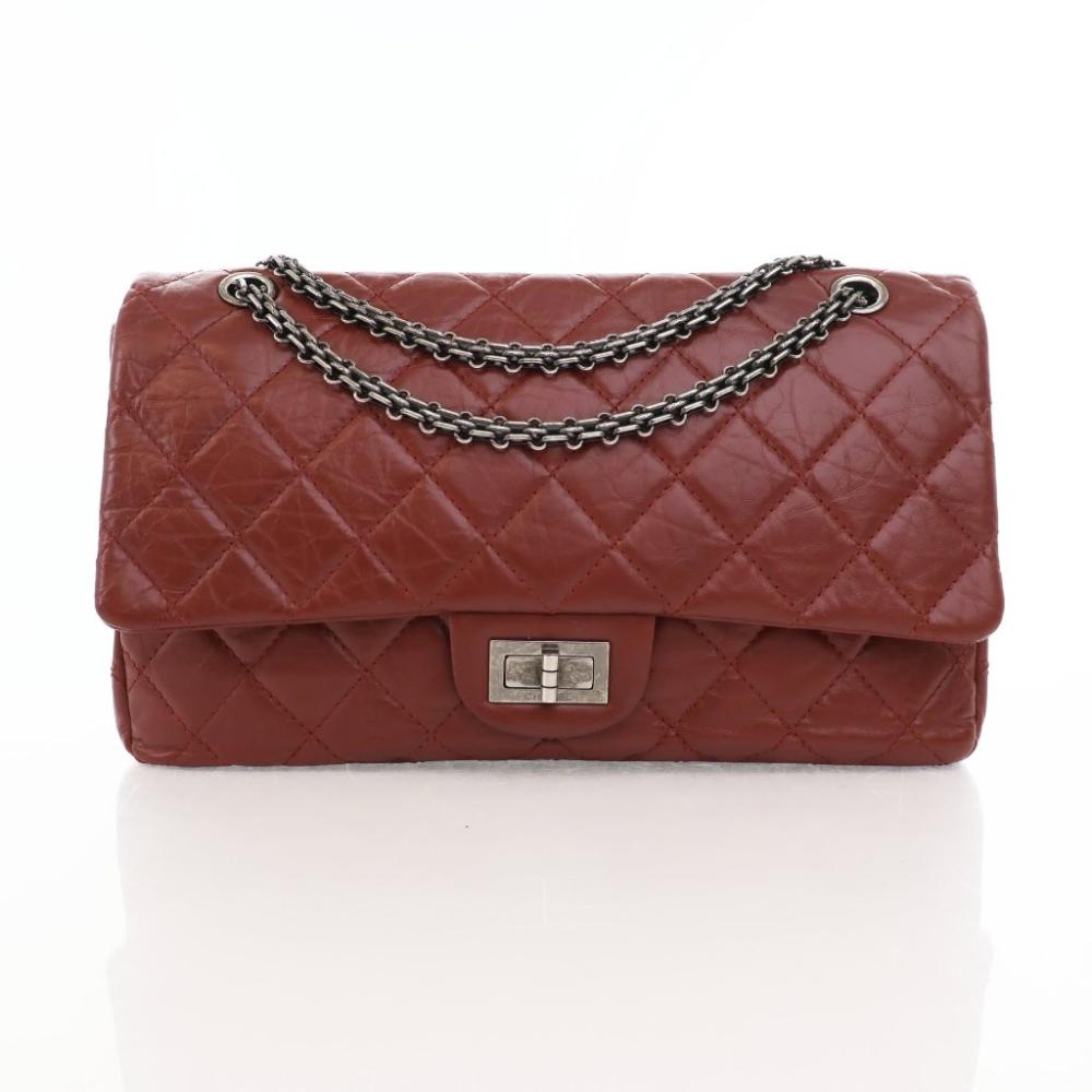 Red Leather Chanel Flap Bag