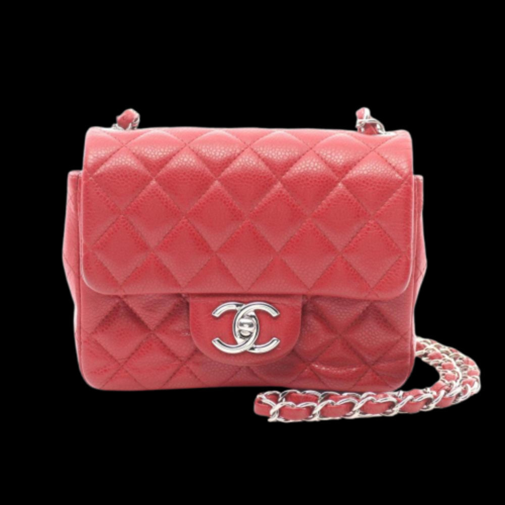 Red Leather Chanel Flap Bag