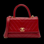 Red Leather Chanel Flap Bag