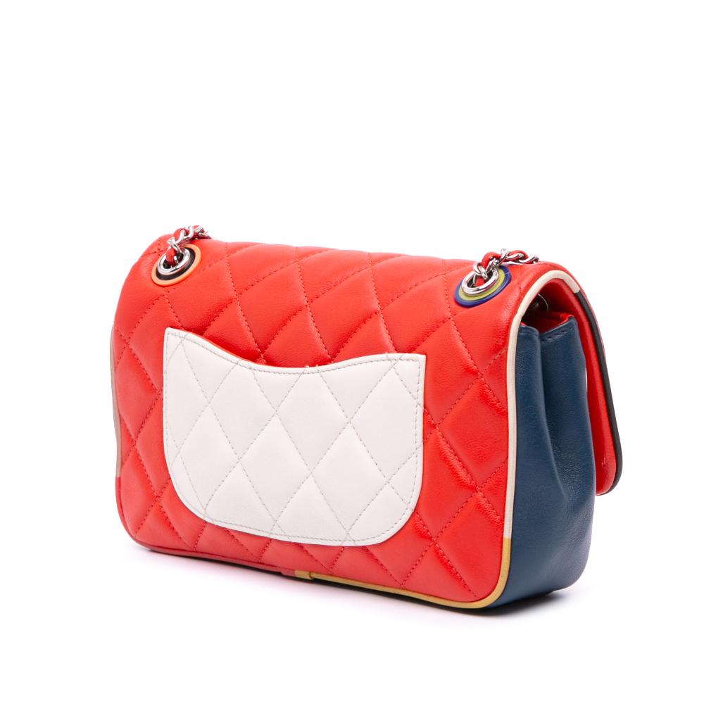 Red Leather Chanel Flap Bag