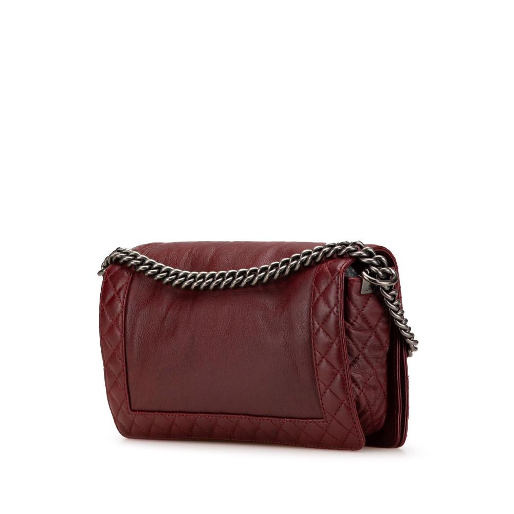 Red Leather Chanel Flap Bag