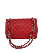 Red Leather Chanel Flap Bag