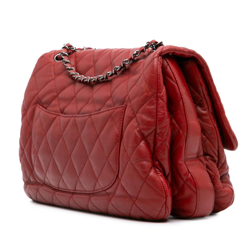 Red Leather Chanel Flap Bag