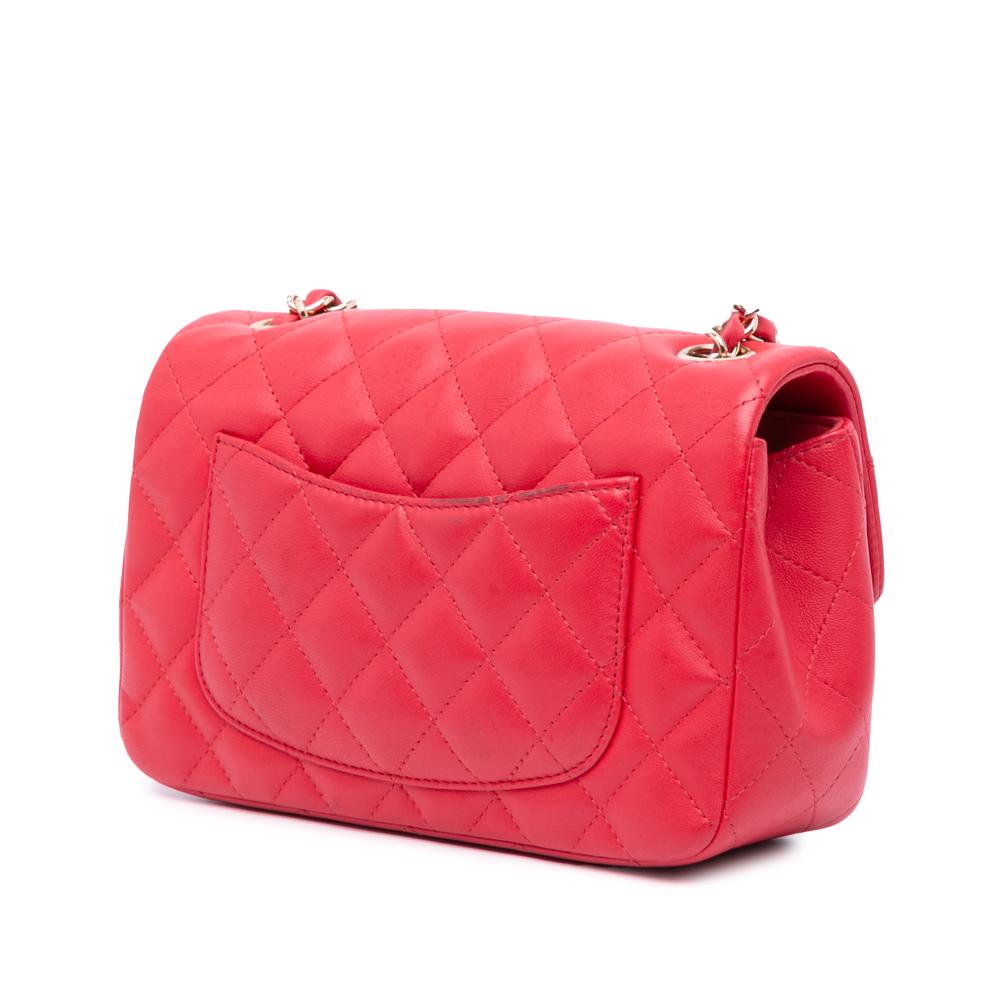 Red Leather Chanel Flap Bag